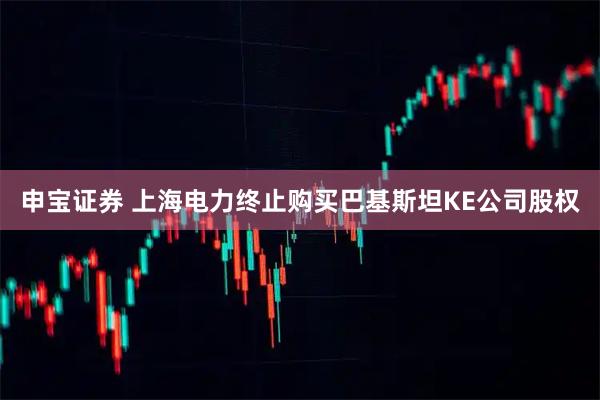 申宝证券 上海电力终止购买巴基斯坦KE公司股权
