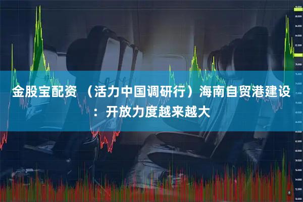 金股宝配资 （活力中国调研行）海南自贸港建设：开放力度越来越大