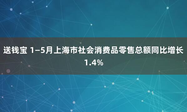送钱宝 1—5月上海市社会消费品零售总额同比增长1.4%