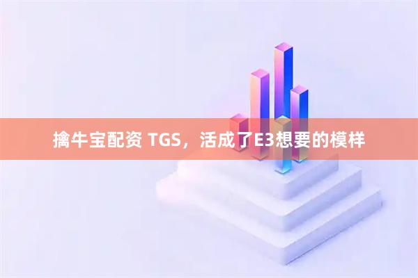 擒牛宝配资 TGS，活成了E3想要的模样